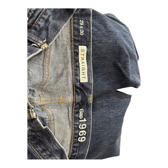 GAP Men's 1969 Dark Blue Straight Jeans 29 X 30 - Picture 2 of 4